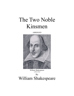 The Two Noble Kinsmen - Wichita Shakespeare Company