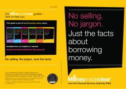 Just the facts about borrowing money