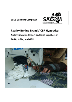 Reality Behind Brands` CSR Hypocrisy