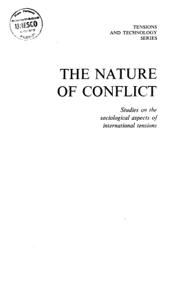 The Nature of conflict: studies on the sociological aspects of
