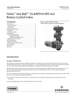 Fisher Vee-Ballt SS-84PSV4 NPS 4x3 Rotary Control Valve