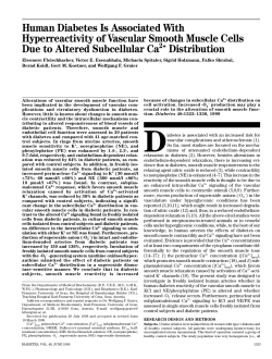 Human Diabetes Is Associated With Hyperreactivity of Vascular
