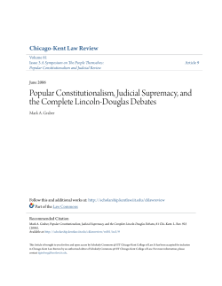 Popular Constitutionalism, Judicial Supremacy, and the Complete