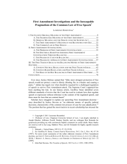 First Amendment Investigations and the Inescapable Pragmatism of