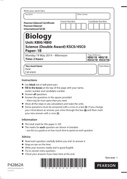 Biology - Edexcel