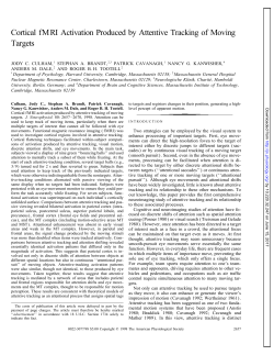 Cortical fMRI Activation Produced by Attentive Tracking of Moving