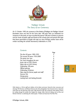Centenary Booklet - Trafalgar Infant School