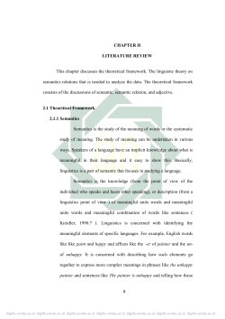 CHAPTER II LITERATURE REVIEW This chapter discusses
