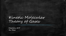 Kinetic Molecular Theory