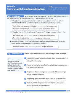 Commas with Coordinate Adjectives