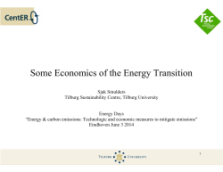 Some Economics of the Energy Transition