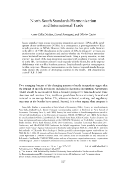 North-South Standards Harmonization and