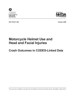 Motorcycle Helmet Use and Head and Facial Injuries