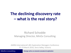 The declining discovery rate &ndash; what is the real story?