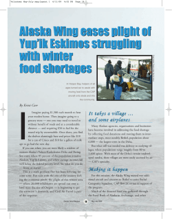 Alaska Wing eases plight of Yup`ik Eskimos