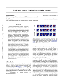 Graph-based Isometry Invariant Representation