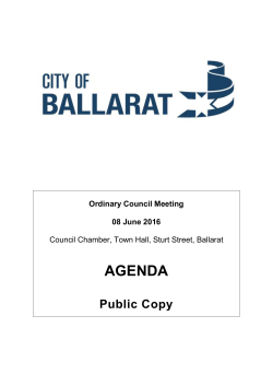Agenda - Attachments Included