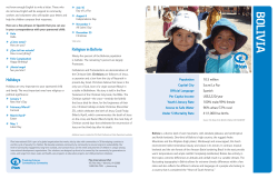 Bolivia - Plan International USA