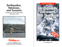 Earthquakes, Volcanoes, and Tsunamis