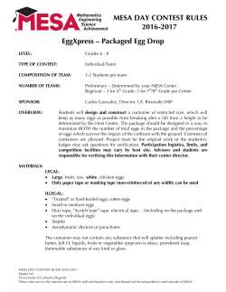 MESA DAY CONTEST RULES 2016-2017 EggXpress &ndash; Packaged