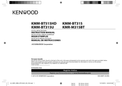 KMM-BT515HD KMM-BT315U KMM-BT315 KMR