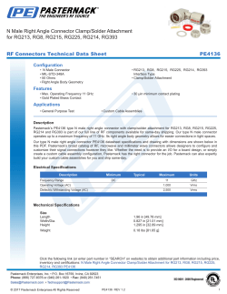 N Male Right Angle Connector Clamp/Solder