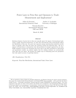 Power Laws in Firm Size and Openness to Trade