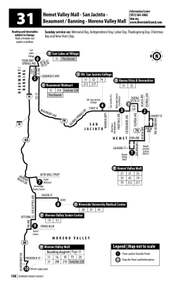 Route 31 - Riverside Transit Agency