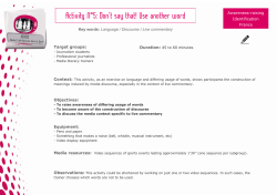 Activity N&deg;5: Don`t say that! Use another word