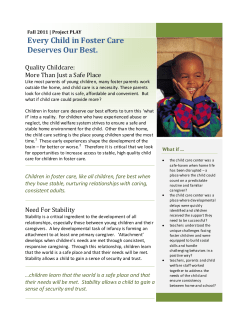 Children in Foster Care Brief - Family Medicine