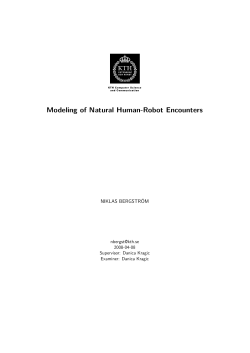 Modeling of Natural Human-Robot Encounters