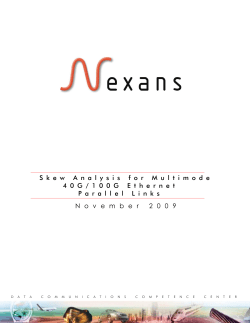 Nexans white paper: Skew analysis