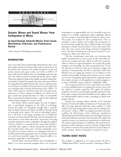 Seismic Waves and Sound Waves - Seismological Society of America