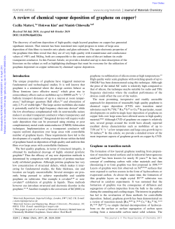 A review of chemical vapour deposition of graphene on copper&dagger;