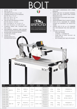 MOTOR: 1.5 HP / 1.1 kW. &bull; DISC &Oslash;: 250 mm &bull; MAX