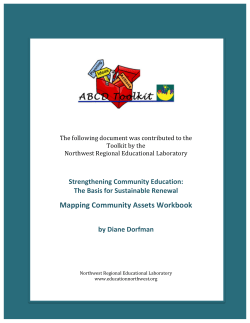 Mapping Community Assets Workbook &ndash; Strengthening Community