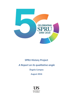SPRU History Project - University of Sussex