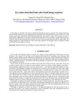 Eye States Detection from Color Facial Image Sequence