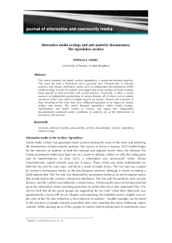 Alternative media ecology and anti