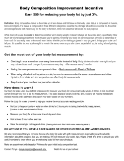 Body Composition Improvement Incentive