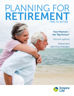 Planning for Retirement