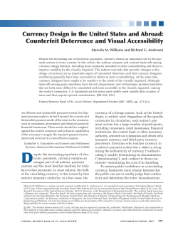 Currency Design in the United States and Abroad