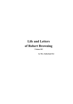 Life and Letters of Robert Browning