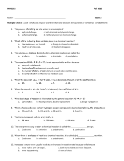 PHY2253 Fall 2013 Name: Exam 2 Multiple Choice: Mark the choice