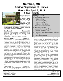 Natchez, MS - Bilbrey Tours