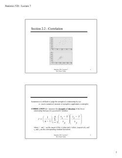 Section 2.2 - Correlation