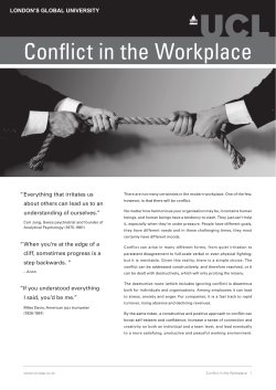 Conflict in the Workplace