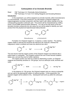 Carboxylation of an Aromatic Bromide
