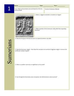 1 Sumerians