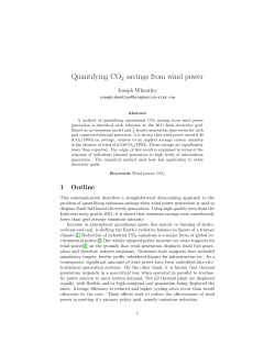Quantifying CO2 savings from wind power